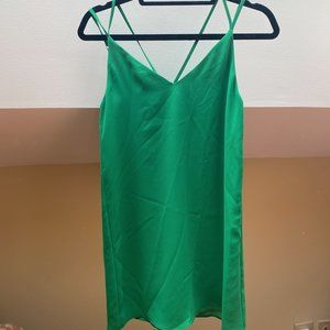 Topshop petite size 4 emerald green strappy dress